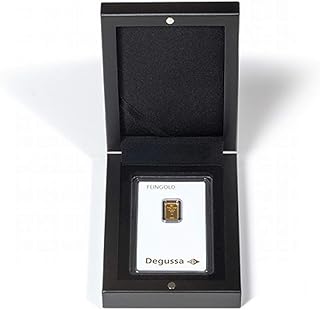 Leuchtturm Etui VOLTERRA für 1x Goldbarren in Blisterverpackung, schwarz