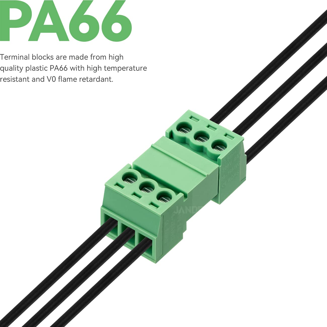 3-Pin 3.81mm Screw Terminal Block Plug – Shrouded Flange, Panel Mount, For PCB & Industrial Wiring
