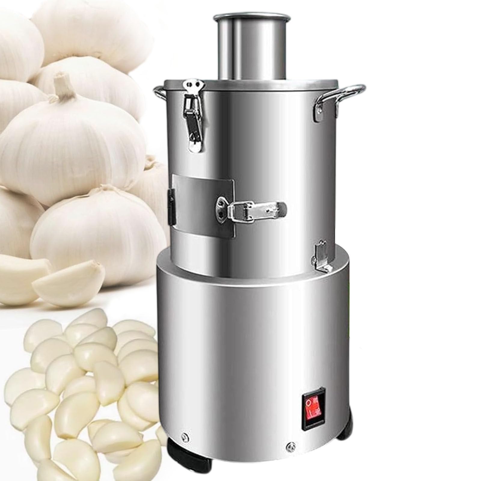 AYCDL Stainless Steel Garlic Peeler Machine, 77.16lbs/h Automatic Garlic Peeling Machine, Electric Garlic Peeler Slicers Peel Machine