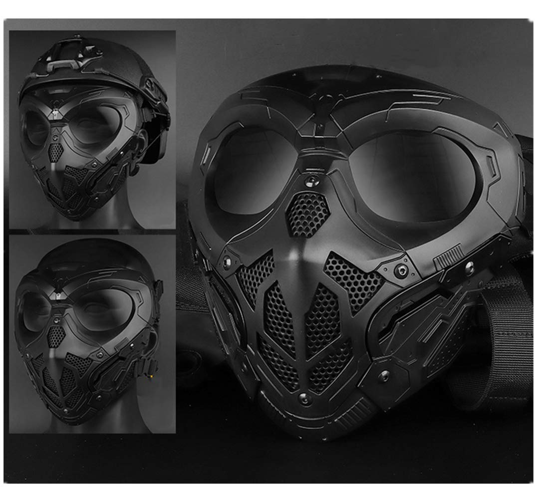 Máscara táctica Airsoft Paintball Cráneo Cara Completa Halloween CS Wargame
