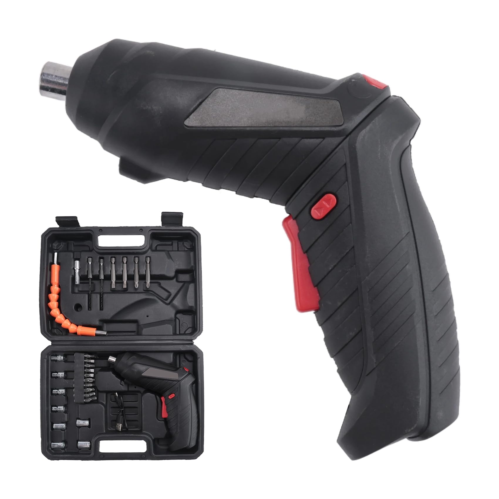 Littimoon Rechargeable Mini Electric Screwdriver 90°-180°Rotating Handle LED Wireless Screwdriver Drill Electric Driver