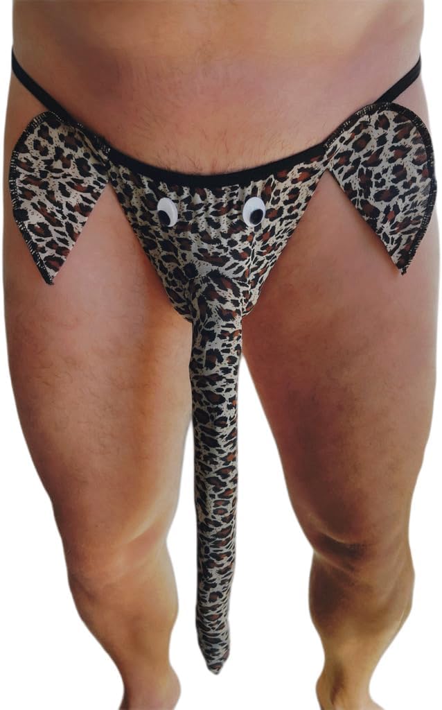 Extra Long Men's Elephant Trunk Underwear - 16 Inch - Fun Elephant Underwear for Men - Novelty Gag Gift - Banana Hammock