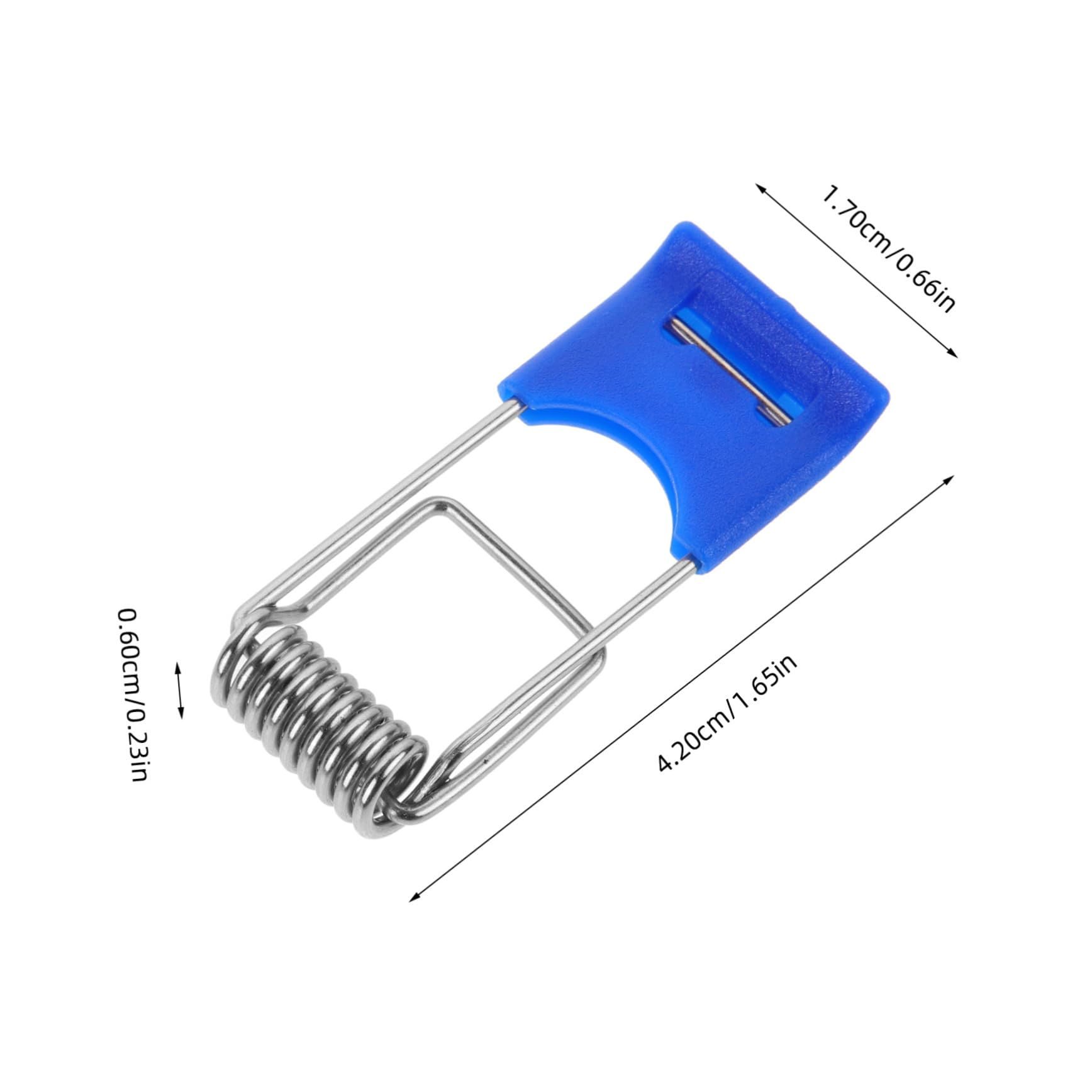 ARTIBETTER 100pcs Spring Buckle Spring Clips Recessed Lighting Recessed Light Supply Downlight Retaining Clamp Catfishing Tackle Bulb Slider Metal -blue