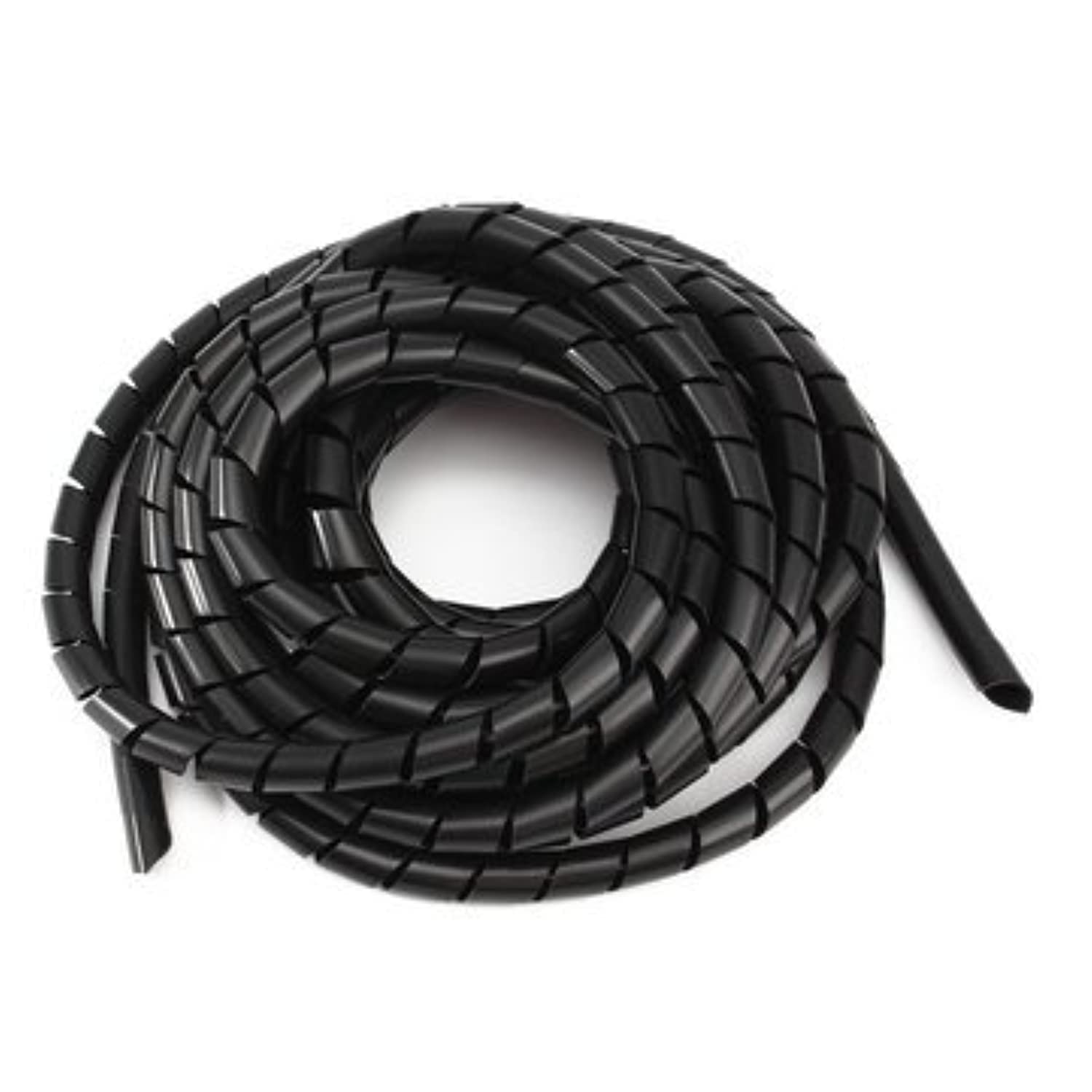 15mm Spiral Wire Wrap Tube Black Cable Management Length 10,20,30meters. (20Mtr/65ft)
