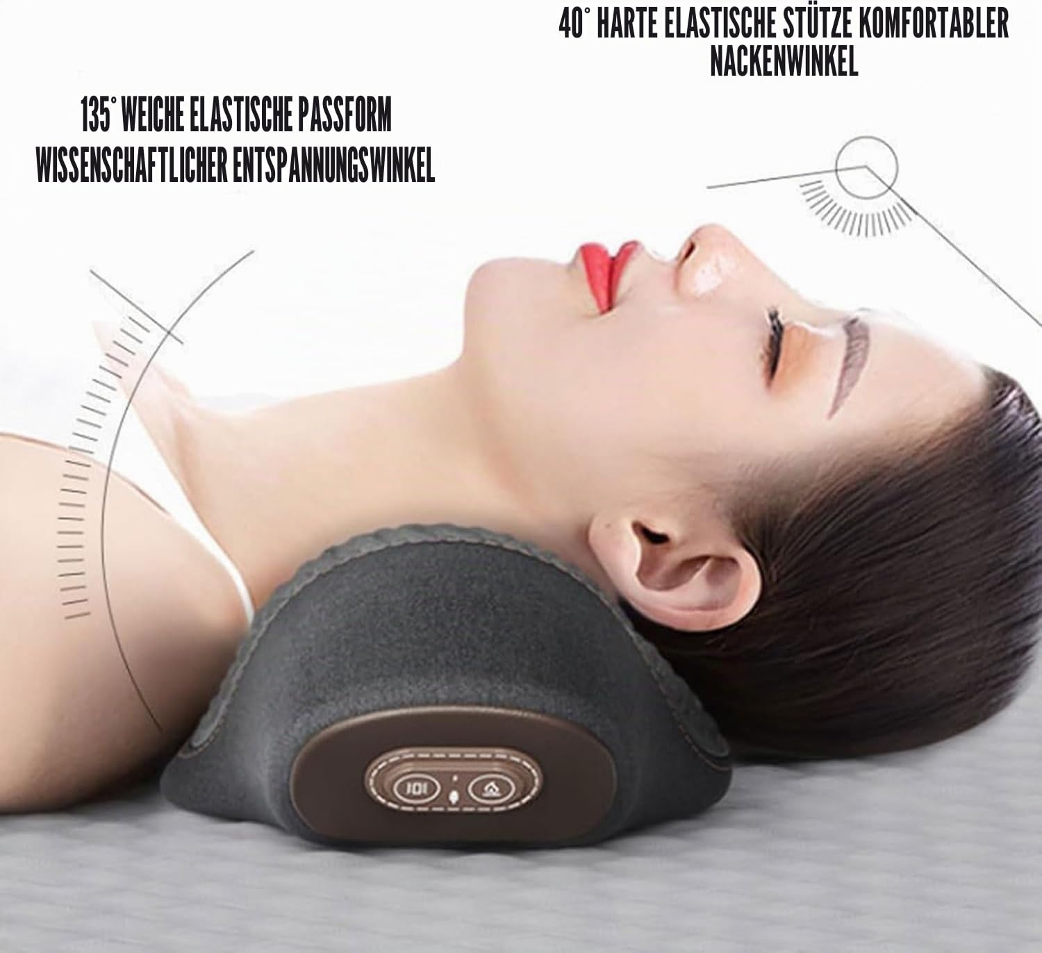Homecores Rückenmassage 3 in 1 Rückenentlastung 3 in 1 Rückentherapie Massagegerät Rückentherapie mit Traktion Vibration und Wärme Leiser Betrieb Verspannungen lindern