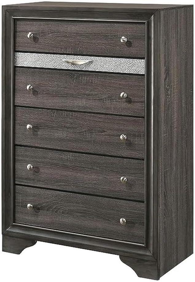 Acme Naima Wood Chest in Gray