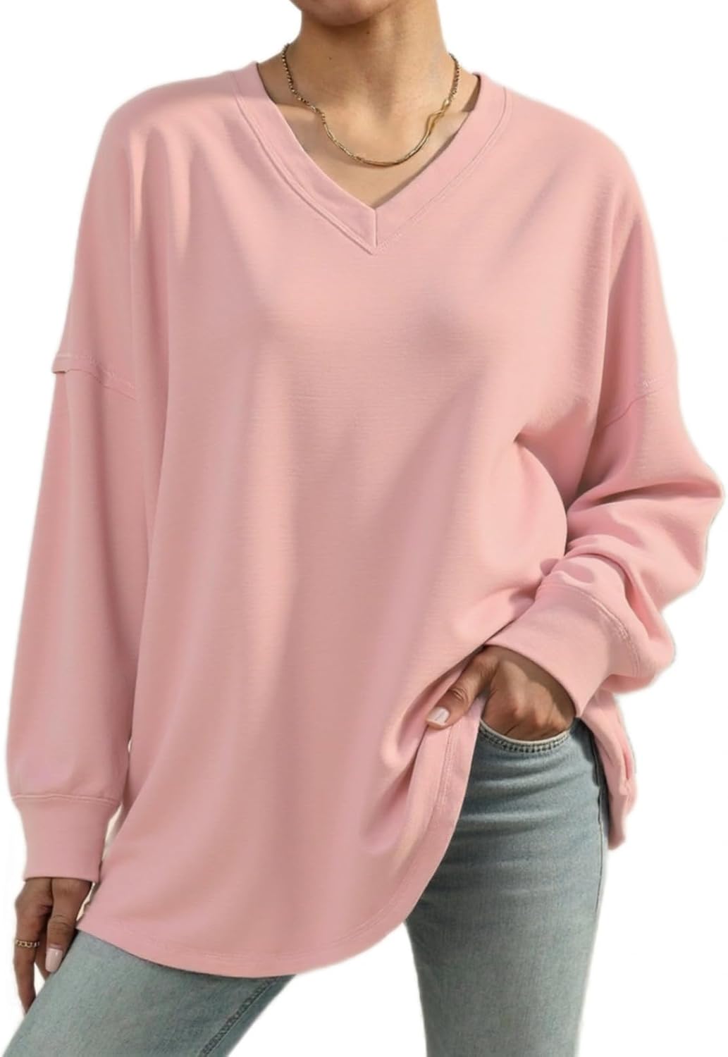 Pink V Neck