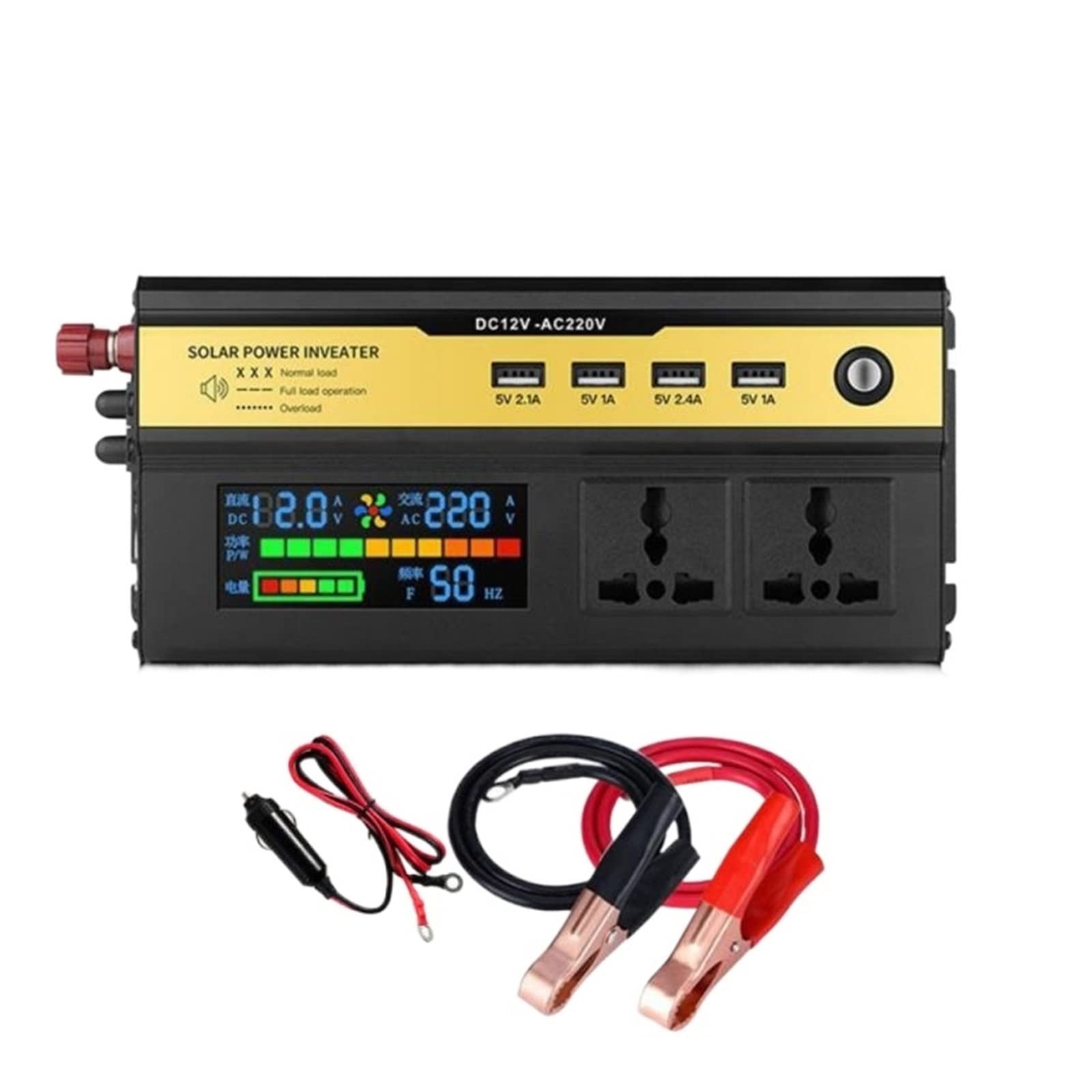 Onduleur pure sinus 5000W pour camping-car et kit solaire autonome en voyage