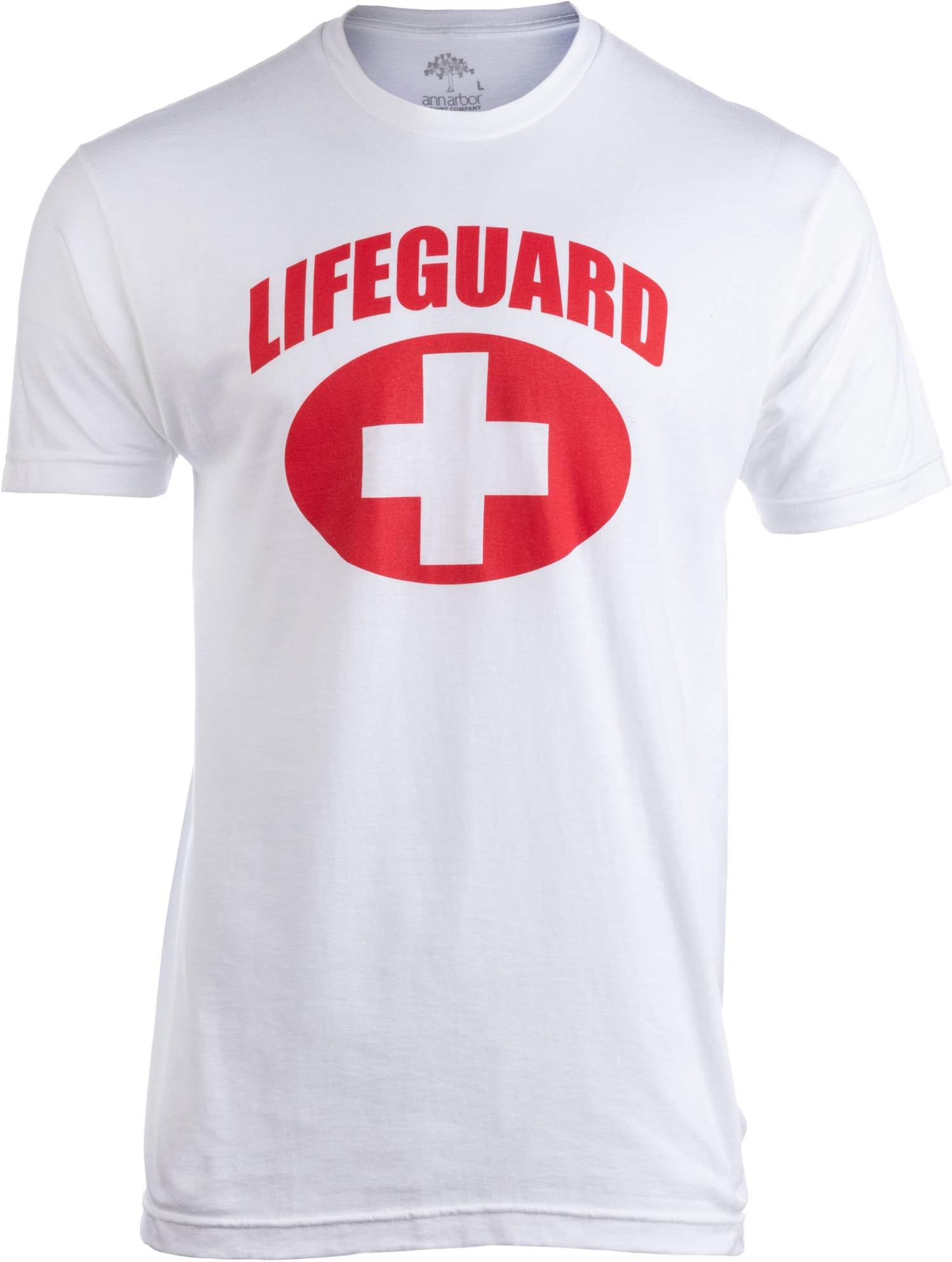 Lifeguard - Red Lifeguarding Unisex Uniform Costume Life Guard T-Shirt for Men Women