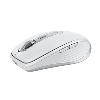 Logitech MX Anywhere 3S for Mac, kompakte kabellose Bluetooth-Maus, 8K-DPI-Abtastung auf jeder Fläche, leise Klicks, USB C, kabellose Maus für MacBook Pro, MacBook Air, iMac, iPad - Hellgrau - Amazon product rated Grade A