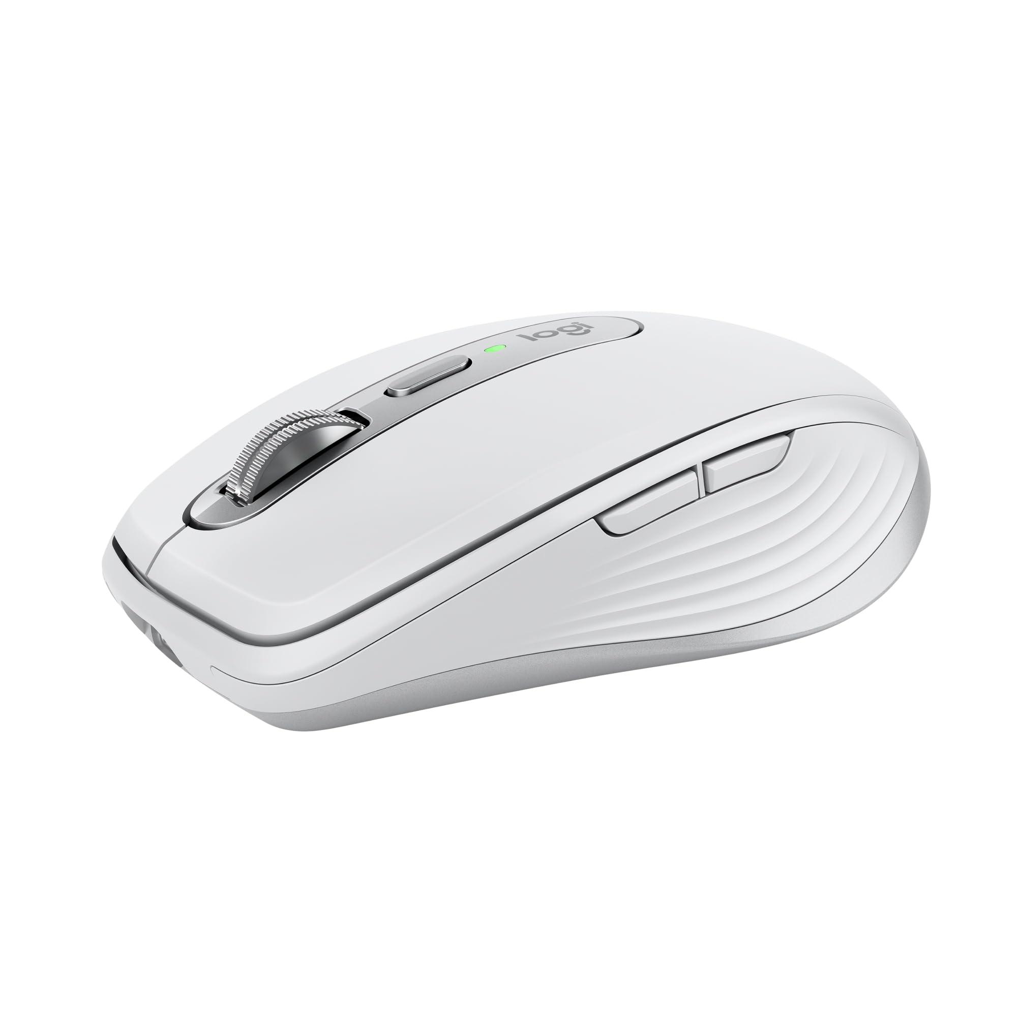 Logitech MX Anywhere 3S for Mac, kompakte kabellose Bluetooth-Maus, 8K-DPI-Abtastung auf jeder Fläche, leise Klicks, USB C, kabellose Maus für MacBook Pro, MacBook Air, iMac, iPad - Hellgrau