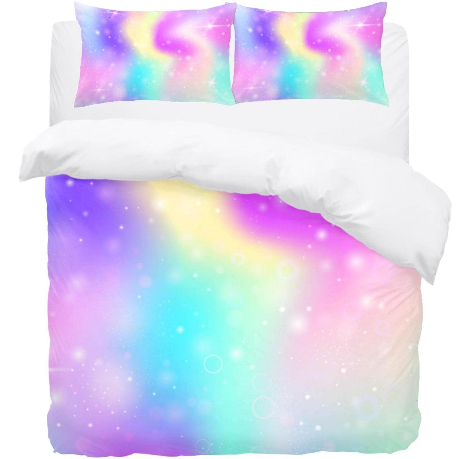 Parure de lit housse de couette motif étoiles Magic Sparkles linge de lit adulte