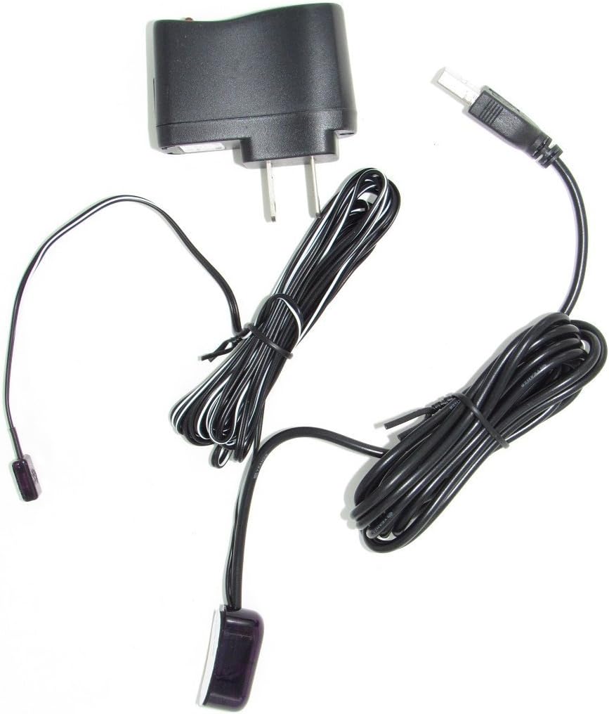 IR Hidden Infrared Remote Extender Receiver Emitter Repeater System (with Power Adapter)