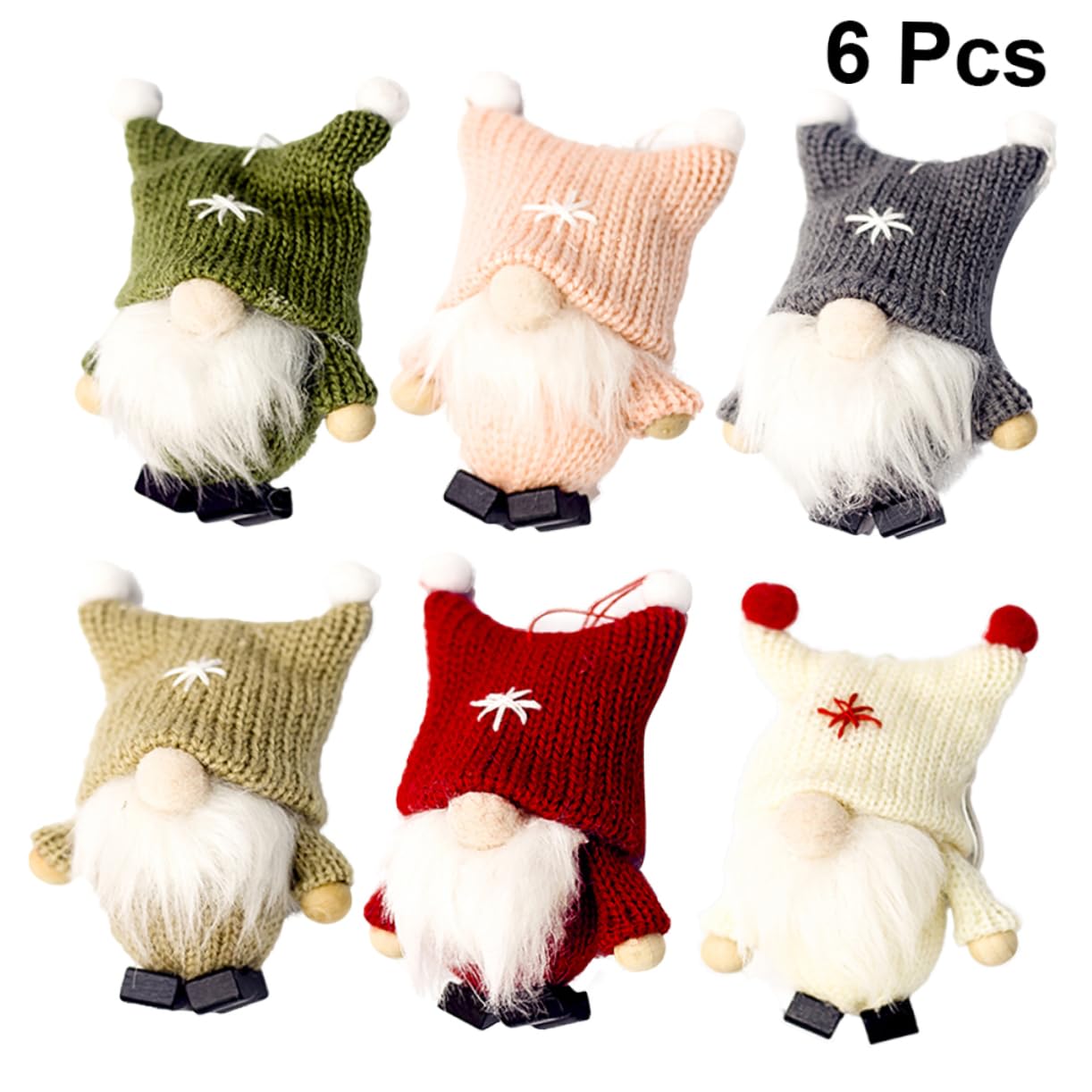 Cabilock 18 STK Weihnachtspuppe Zum Aufhängen Christbaumschmuck Anhänger Plüsch Skandinavischer Weihnachtselfe Handgemachtes Schwedisch Schwedische Zwerge Tomte Weihnachtsbaum Niedlich