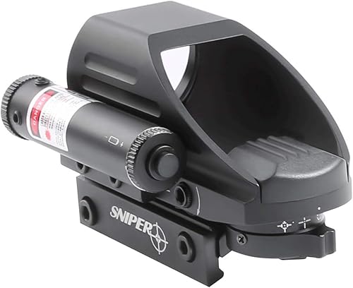 Miniatura 4 de RD22LR - Mira refleja holográfica con 4 retículas, punto rojo y verde con láser rojo