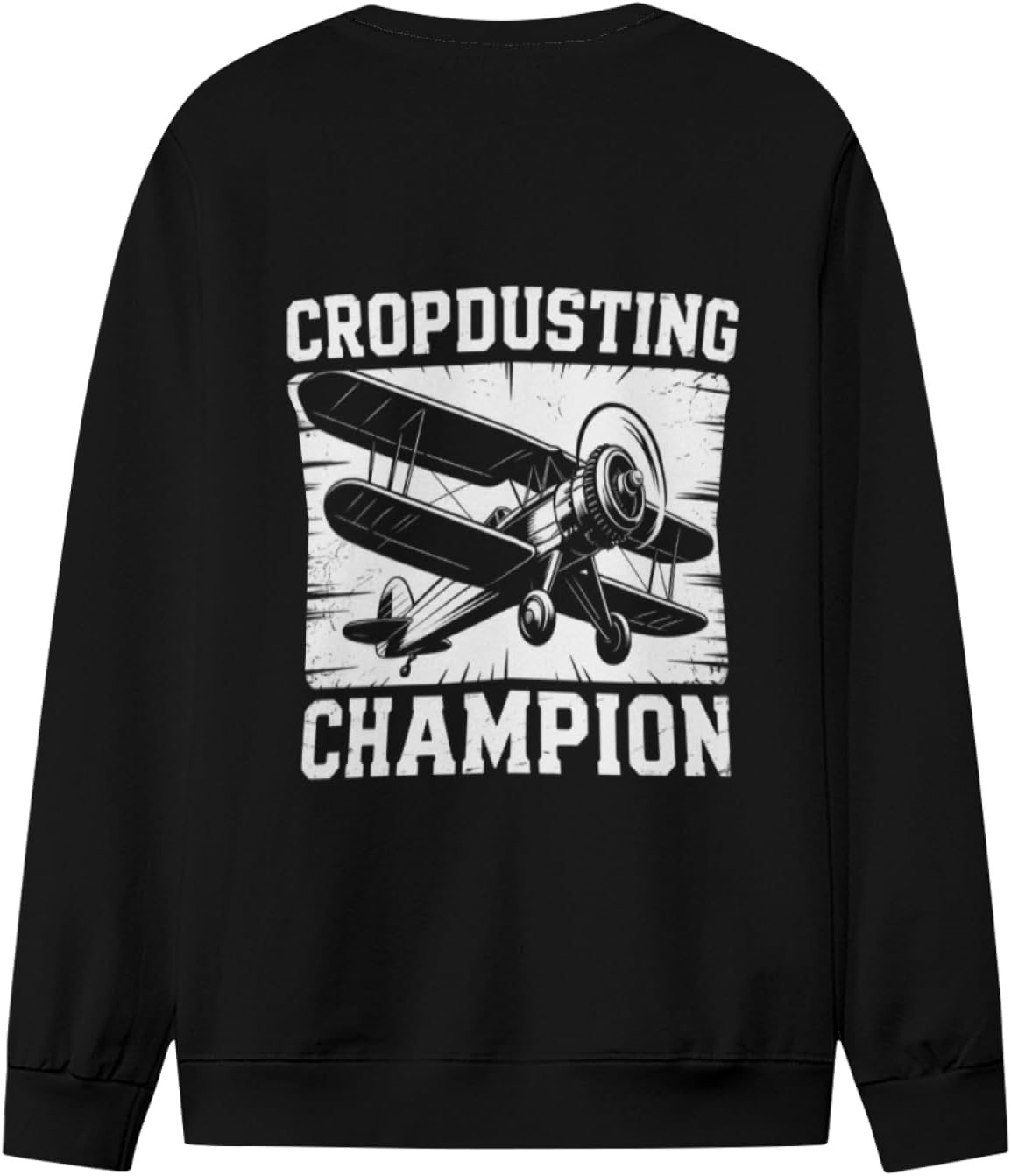 Vintage Cropdusting Champion Men Women Lightweight Crewneck Sweatshirt