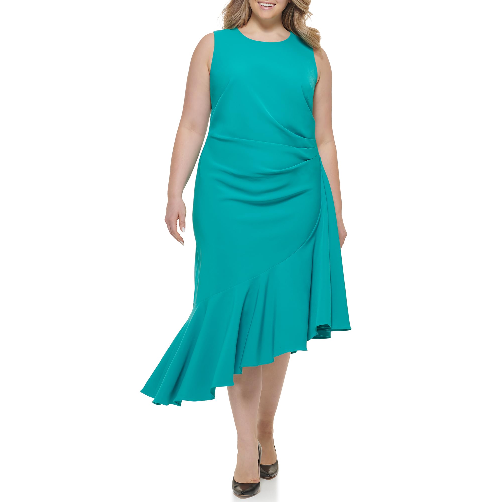 Eliza JWomen's Sleeveless Boat Neck Laguna Cocktail Dress