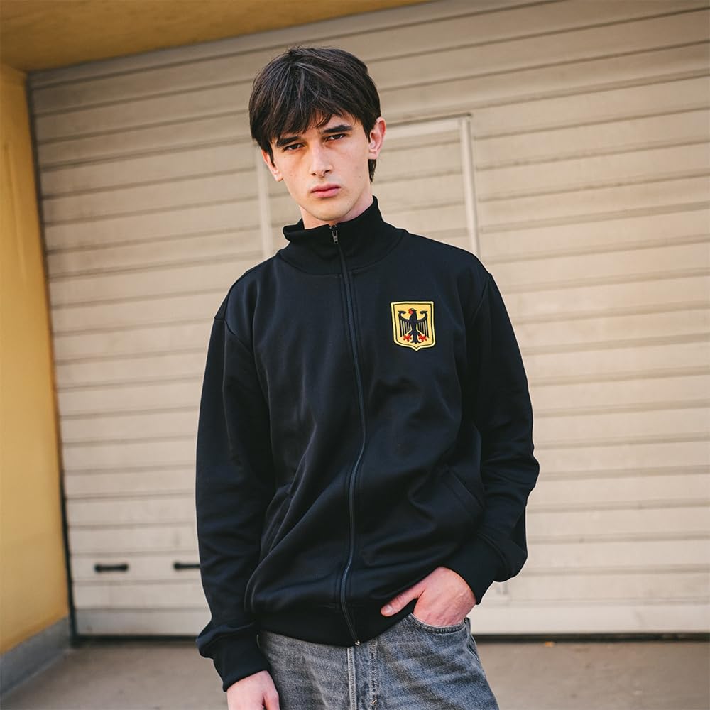 COPA - Germania 1960 - Giacca da Calcio Retro - Uomo - XS - Nera