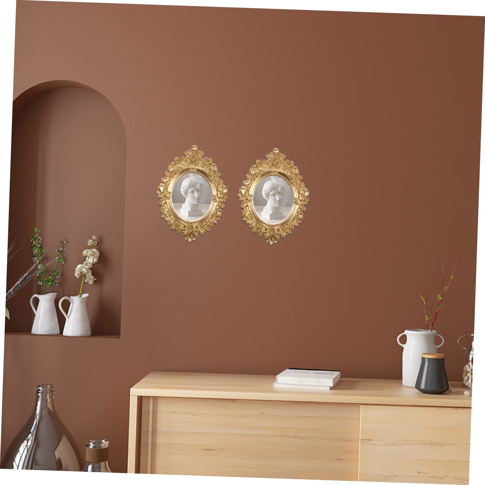 Chevalet Porte Photo STOBAZA Support Chevalet Métal Doré - Lot De 4 - 5,5x5,5x4,5cm - Pour Présenter Photos, Minéraux, Art Support Métal Or