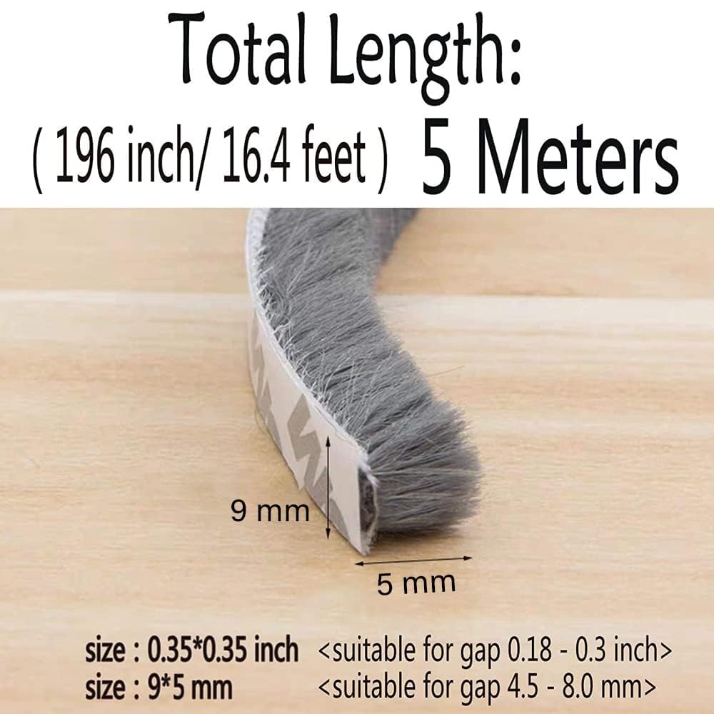 Hyderon Sound-Proof Reduce Noise Energy Saving Weather Stripping Under Door Twin Draft Stopper, Door Stopper (36-inch, Grey) 1