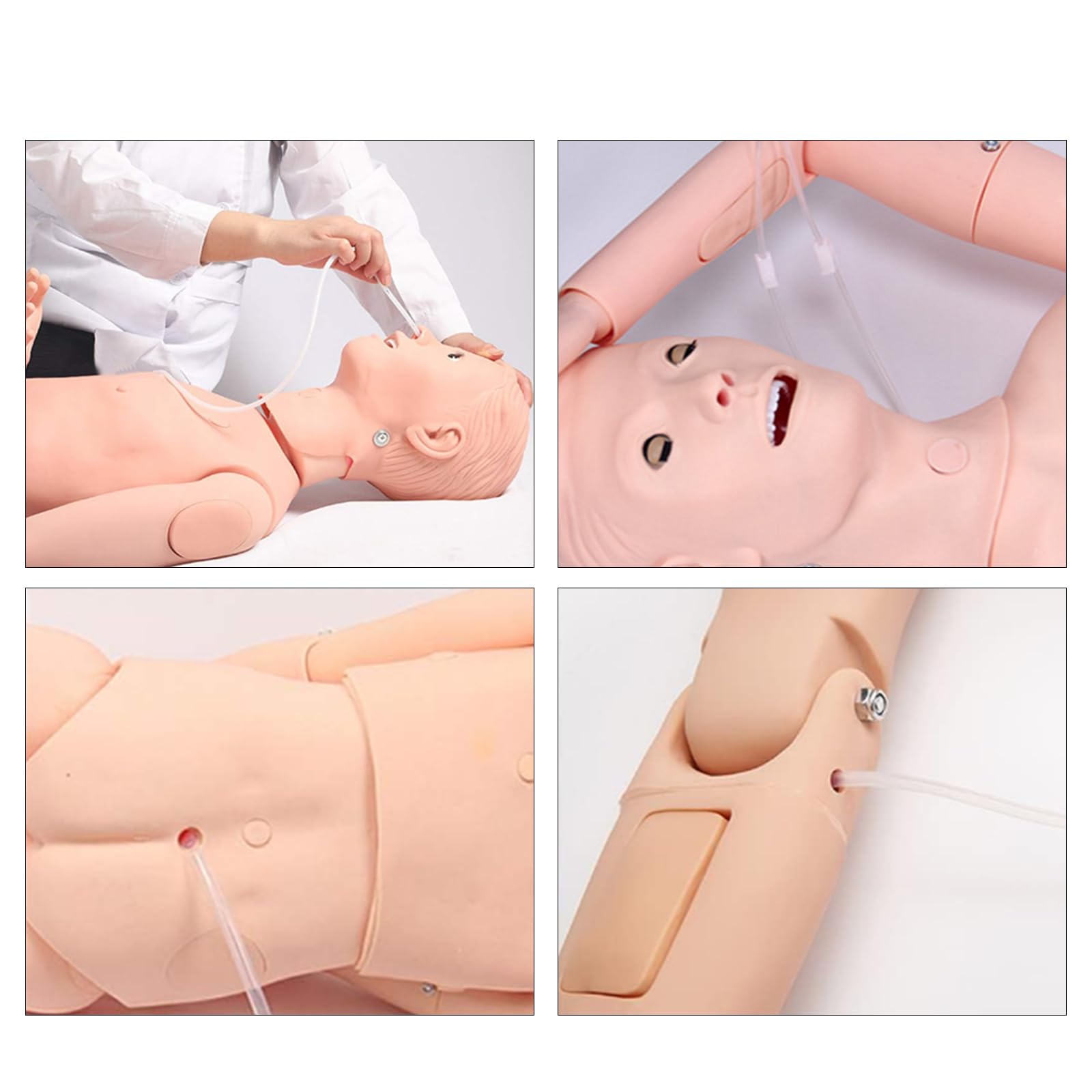 Multifunktionale Fortgeschrittenes Pflegepuppe, Anatomisches Menschenmodell Lebensgroßes Krankenpflegepuppe Krankenpflegeausbildung Unterricht Medizinischer Patientenversorgung Simulator