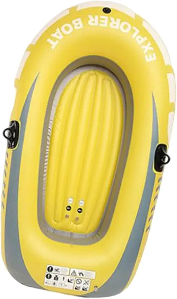 Fancyes Barco inflável Caiaque inflável Lago Flutua Bote de água Barco ao ar livre para pesca, Rafting ao ar livre, Turismo, Lagoas