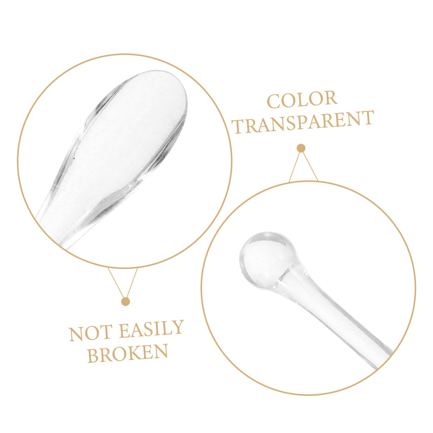 Didiseaon 100 Piezas Herramientas de maquillaje kit de maquillaje kit maquillaje aplicador cosmético espátula cosmética constituir palo de máscara pala pequeña crema s56 palo transparente