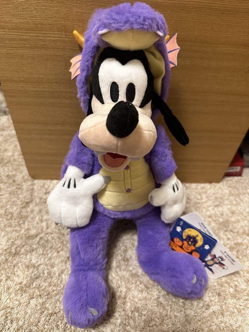 上海ディズニー ハロウィン グーフィーぬいぐるみとキーチェーン2点セット