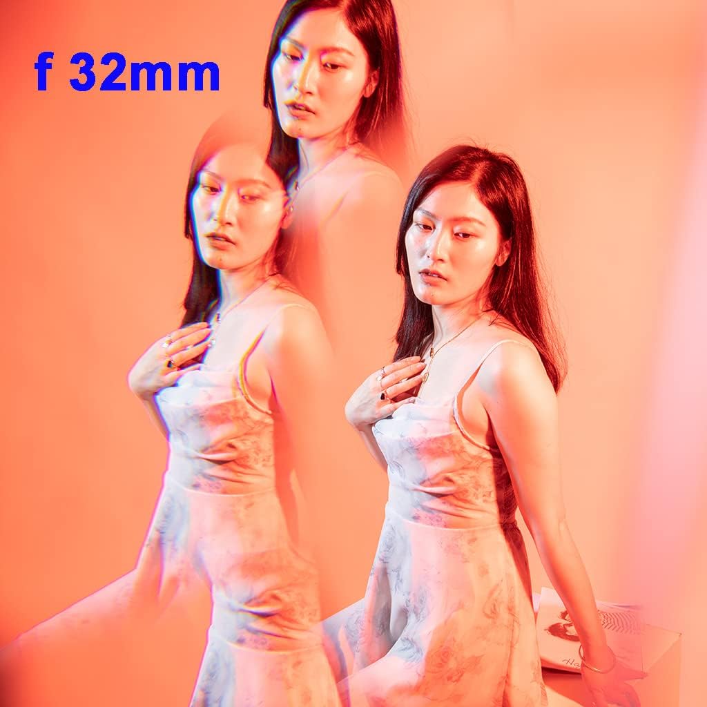 JONGSUN 79mm Handheld Special Effect Filter, Half Round Kaleidoscope Prism, Optical Glass Filter for Camera Lens Accessories (79mm)