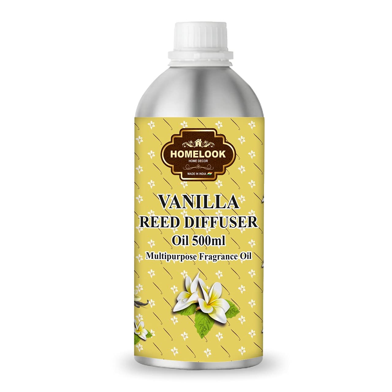 Homelook-Vanilla Reed Diffuser Refill Oil 500ML. Pure Aroma vanilla Aluminum Bottle Oil. Fine-living fragrance, Made in India. Fragrance Reed Diffuser Natural Oil (vanilla). (B09D9KQJR8) Amazon Price History, Amazon Price Tracker