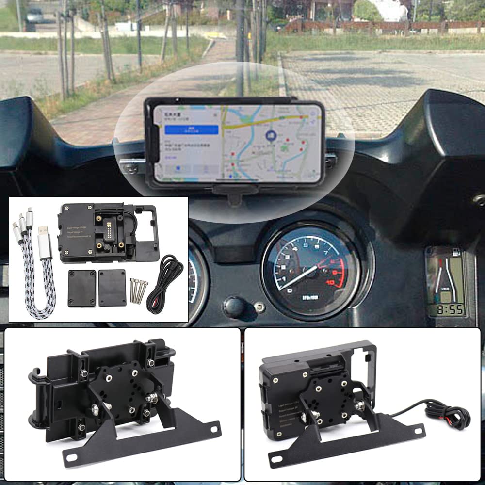 Support de téléphone pour GPS R1150RT R 1150 RT - Support de téléphone - USB R850RT - Accessoires de moto - Chargeur de batterie - (PARTIE B + partie C)
