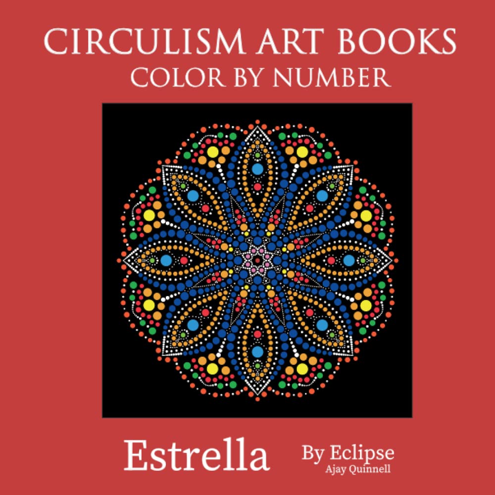 Estrella : Mandala Color By Number Circulism book : Standard paper edition