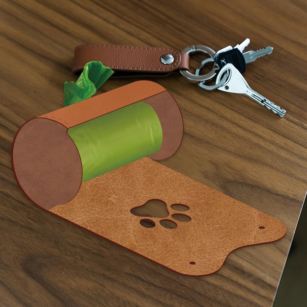 SUPERDANT Trash Bag Storage Leather Die Pet Waste Bag Storage Wooden Die Cutter Leathers Cutting Dies DIY Art Crafts Cutter for Men Women Leather Making for Handmade Lover Gifts