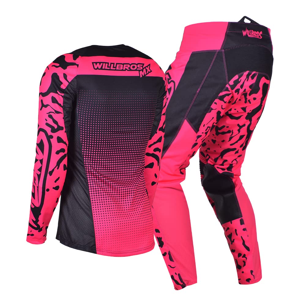 Mujeres Pantalones y Camiseta de Motocross Conjunto MX Bicicleta Sucia Fuera del Camino Ciclismo Traje de Montar Adulto