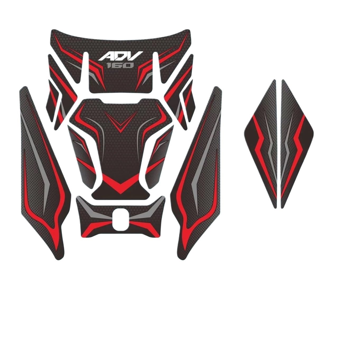 Protections de réservoir aspect carbone finition haut de gamme pour ADV160