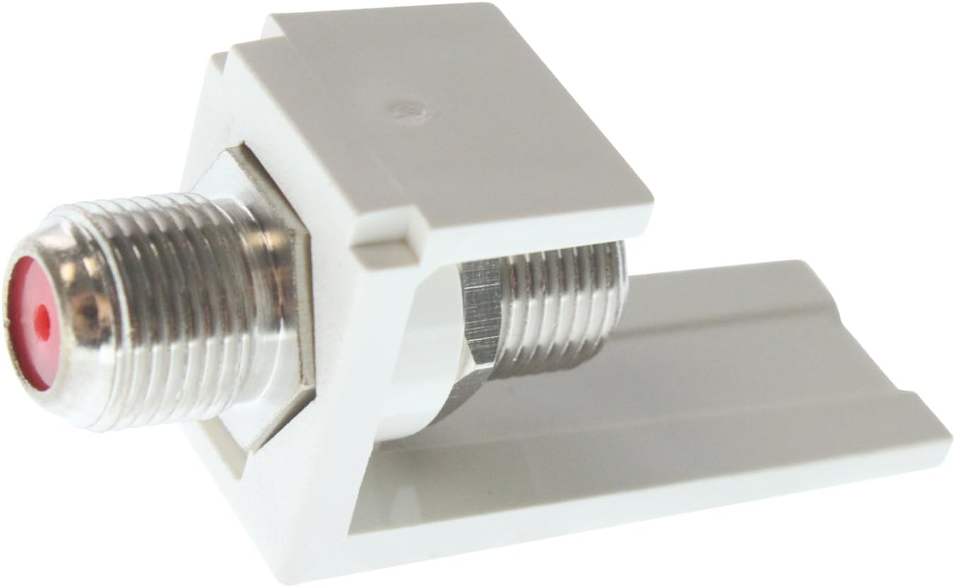 Mini-Com F-Type Coupler,Off White CMFIW - 1 Each