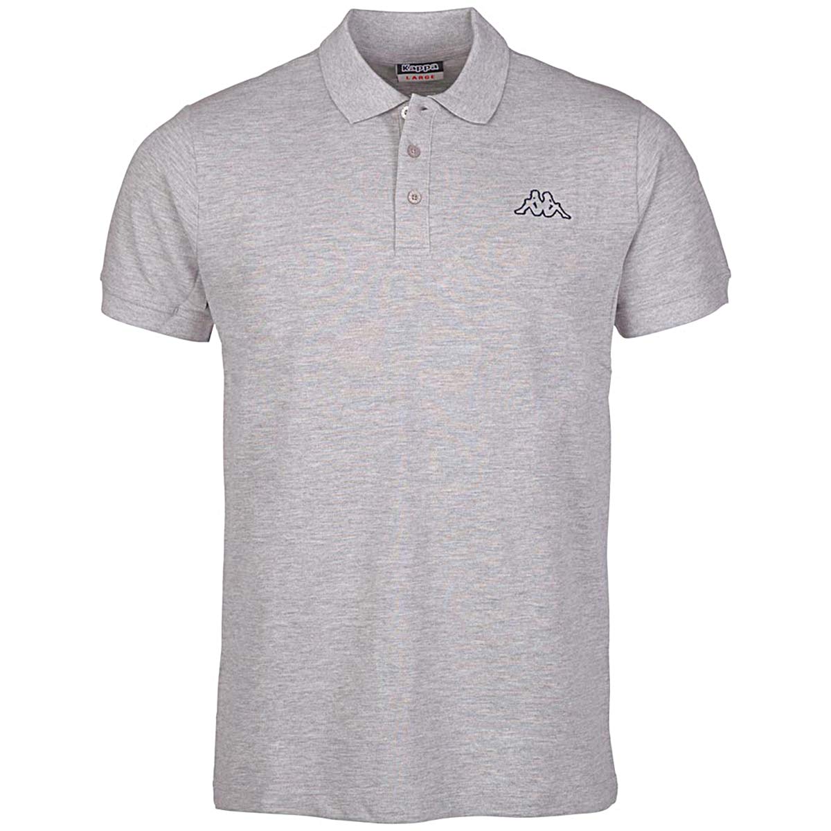 Kappa Peleot Polo Shirt, Men, Polo Peleot Shirt, Grey (Grey melange), L