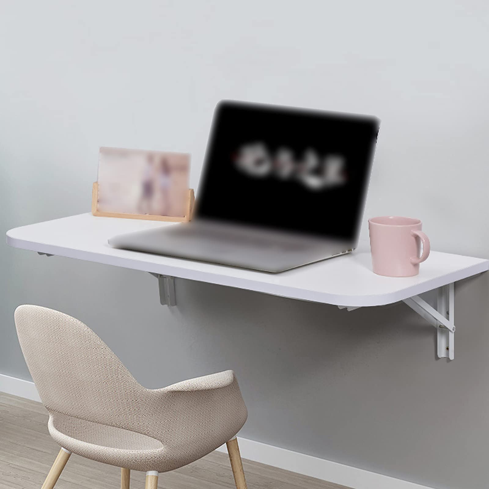 Table murale pliante multifonctionnelle en bois JATIBOSH pour bureau