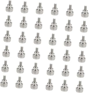 KOMBIUDA Thumb Screw 100pcs Case Screws PC Screws Chassis Fixing Screw Accessory Chassis Screw Thumbscrew Replacement Knurled Thumbscrew Various Oxidation Black