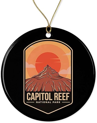 Adorno del Parque Nacional Capitol Reef – Regalo del Parque Nacional Capitol Reef – Adorno de Navidad de Arrecife del Capitolio – Decoración de