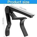 Guitare Capo, Capo à changement rapide pour guitare classique, acoustique et électrique, Guitares, Ukulele, Basse(Noir)