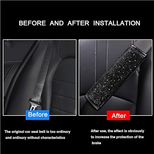 Miniatura 9 de Bling Bling - Funda para pomo de palanca de cambios automática, con diamantes de imitación brillantes de cristal, protector de palanca de cambios de