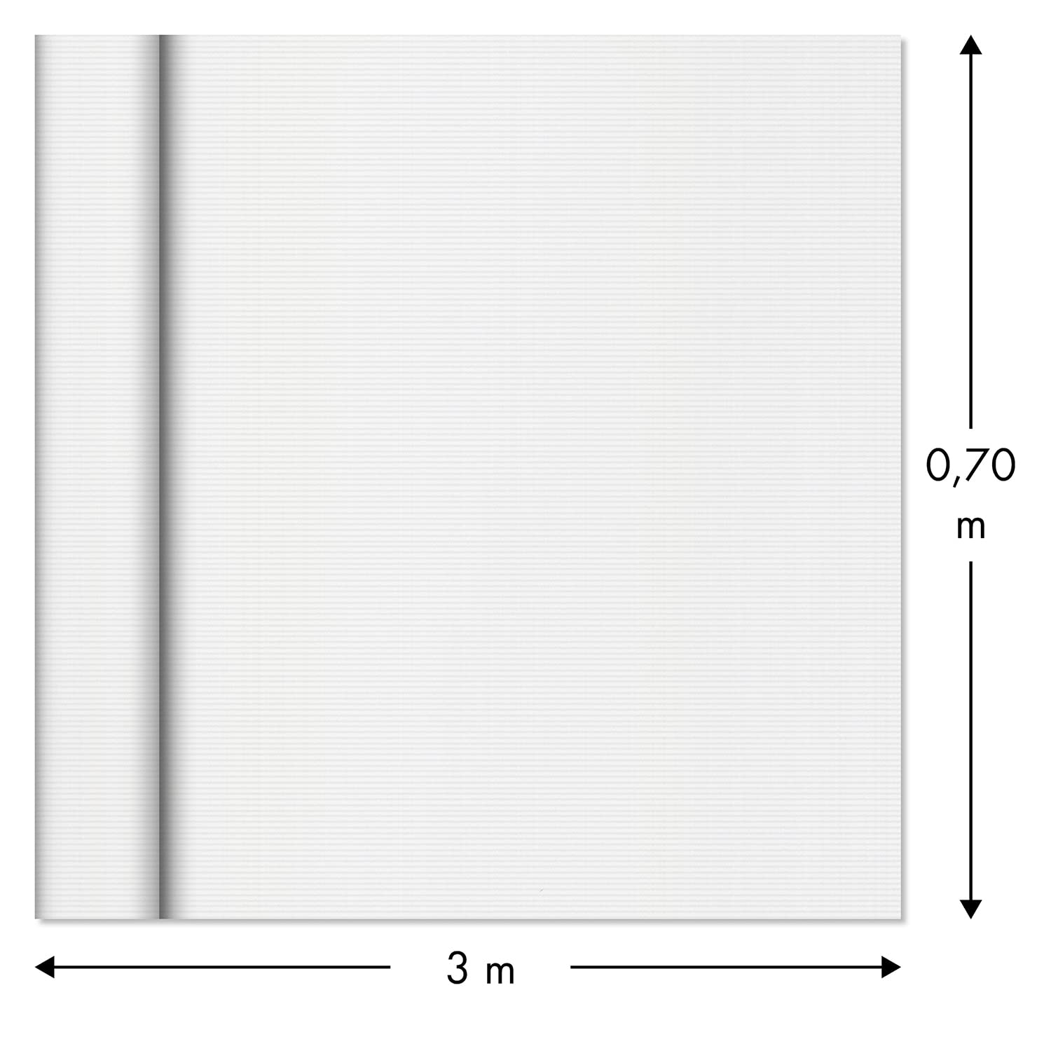 Clairefontaine 395701C - Rotolo Da Carta Kraft Bianco - 10x1m - 60g - Bobina Di Carta Da Regalo Fai Da Te Artigianato 90224822