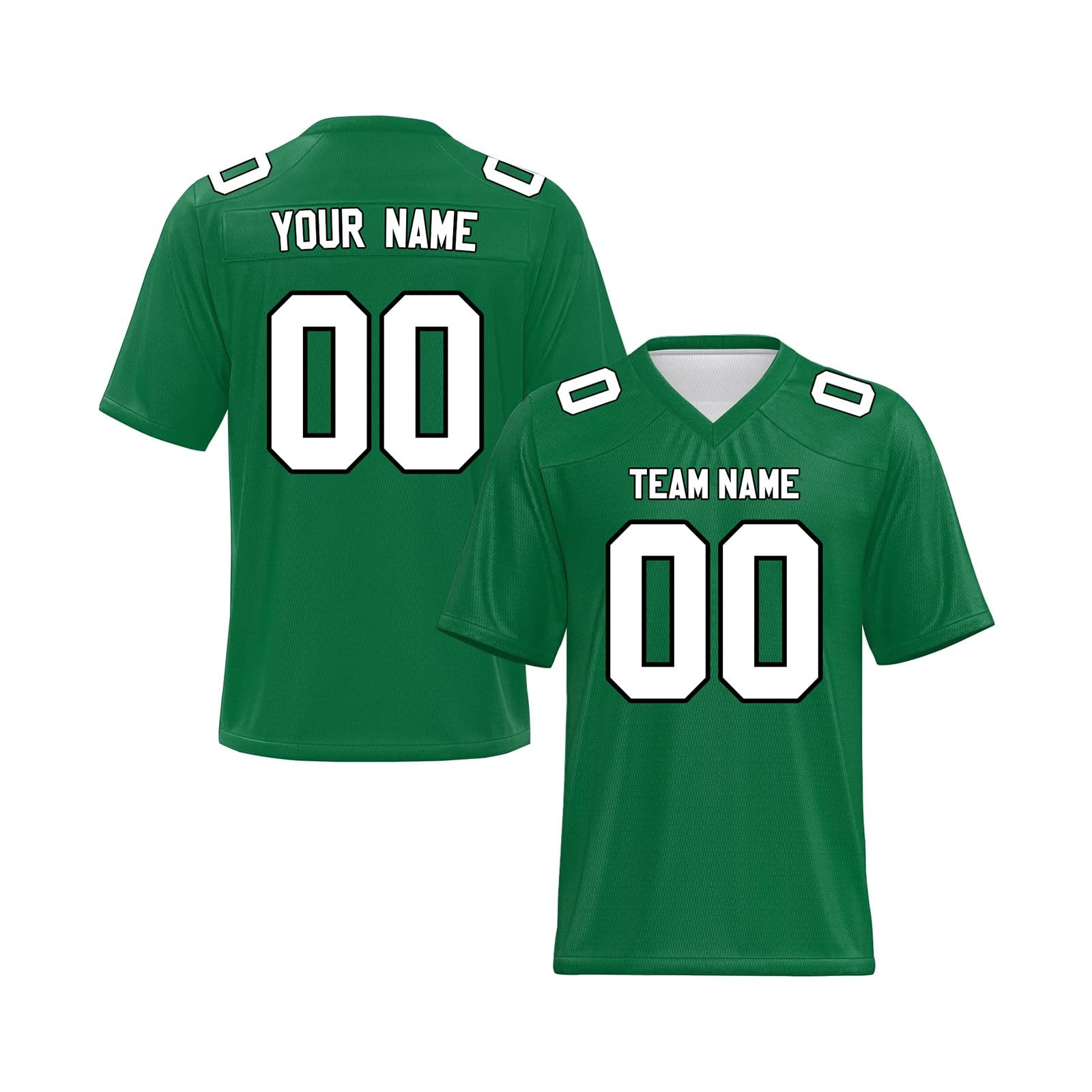 Maglia da Football Americano Personalizzata, Personalizzato Manica Corta Sportiva Asciugatura Rapida, S-7XL