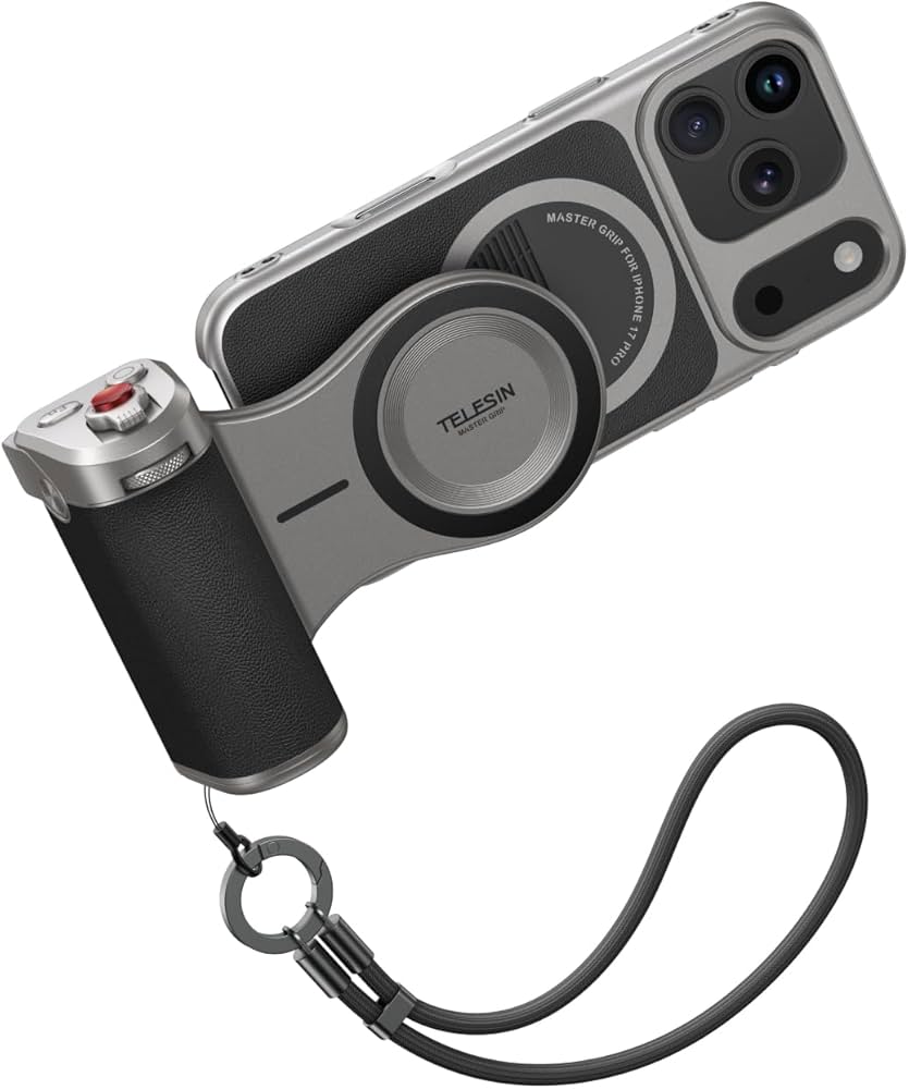 【lanikai】TELESIN MASTER GRIP Amazon.com: TELESIN Master Grip Kit for iPhone 17 Pro, Magnetic