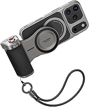 TELESIN Master Grip Kit para iPhone 17 Pro, Kit Estándar de Magnética Agarre, Batería integrada de 3200mAh, Carga inalámbrica, Funda de grafeno para Enfriar el iPhone, Agarre de Estilo DSLR
