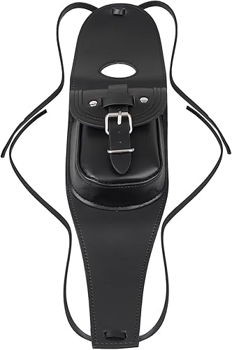 Bolsa de cuero para tanque de motocicleta, almohadilla para consola de salpicadero, bolsa central para Harley Sportster XL 883 1200, negro