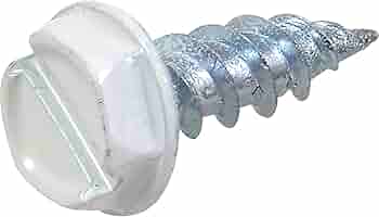 Amazon.com: HILLMAN 35263 White Painted Hex Washer-Head Self