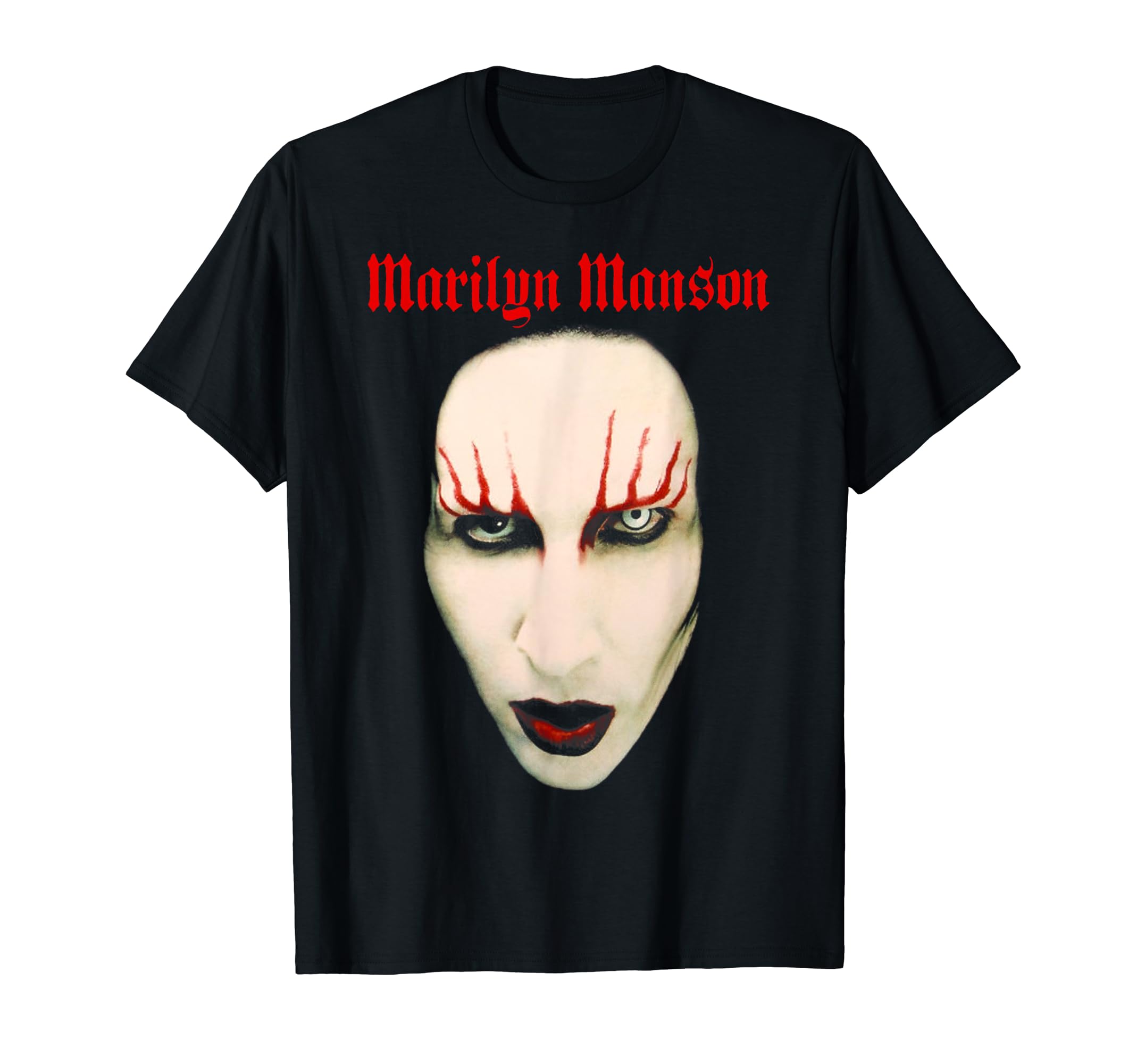 Amazon | Marilyn Manson – Big Face Red Lips Tシャツ | T