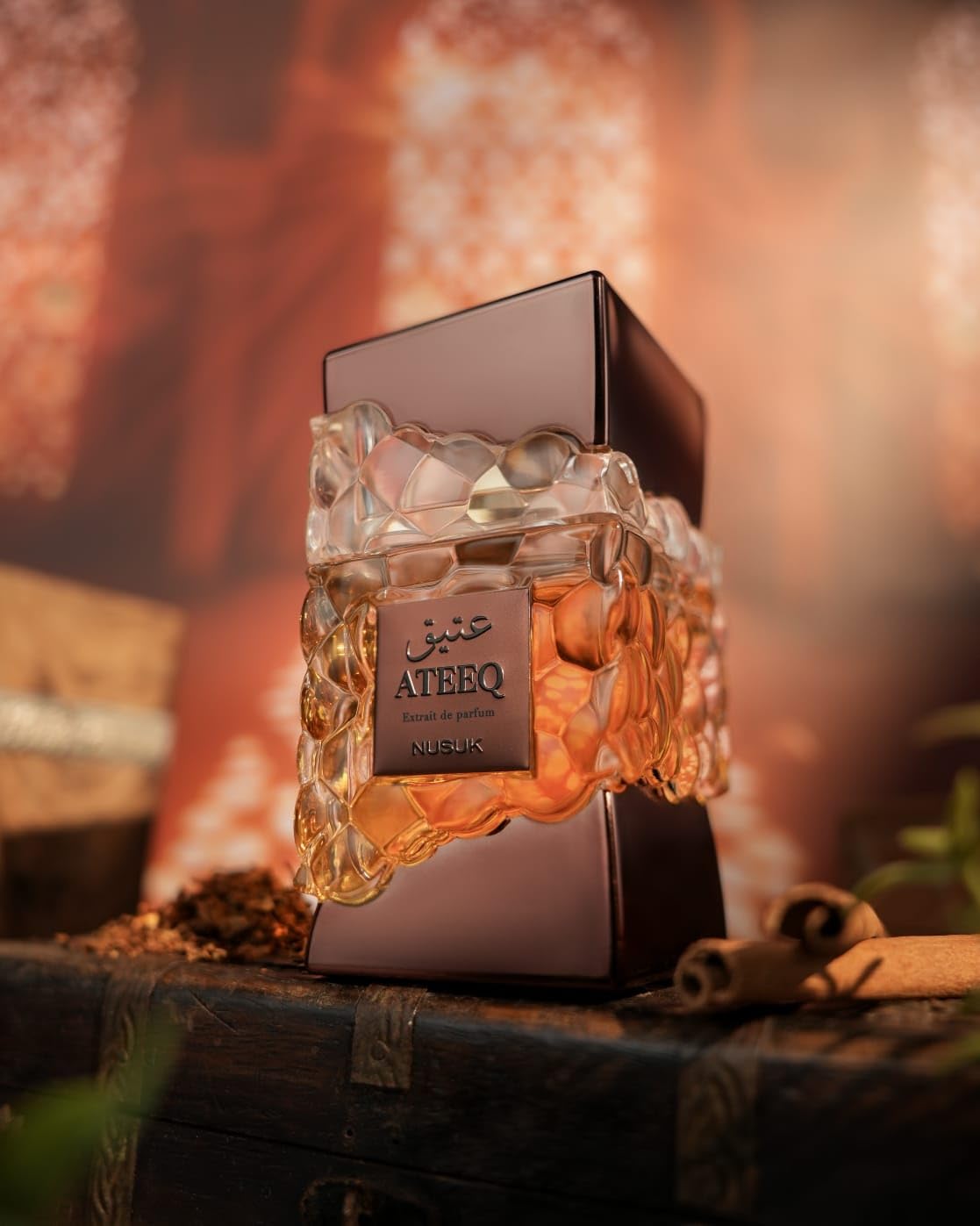 Nusuk Ateeq Perfume for Men - 100ml | Long Lasting Extrait De Parfum | Citrus, Spice & Woody Notes | Bold Masculine Luxury Fragrance